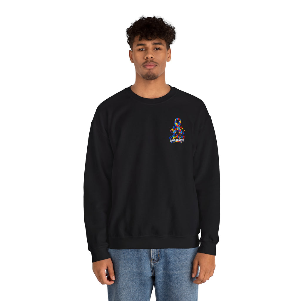 Autism Awareness Ribbon Crewneck Sweatshirt