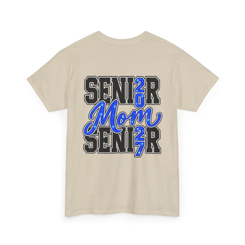 Senior Mom 2027 T-Shirt — Back Print Proud Senior Parent Tee
