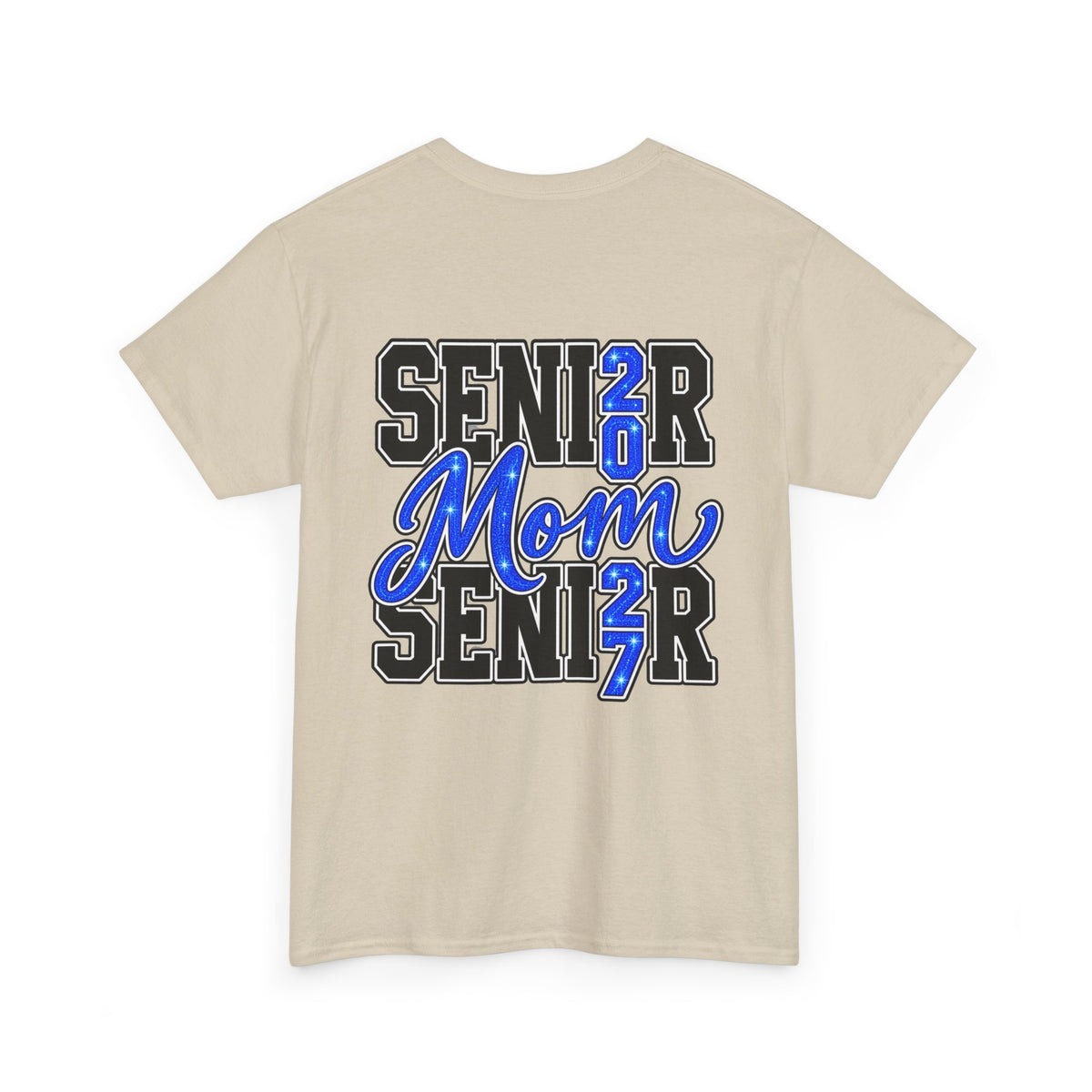 Senior Mom 2027 T-Shirt — Back Print Proud Senior Parent Tee