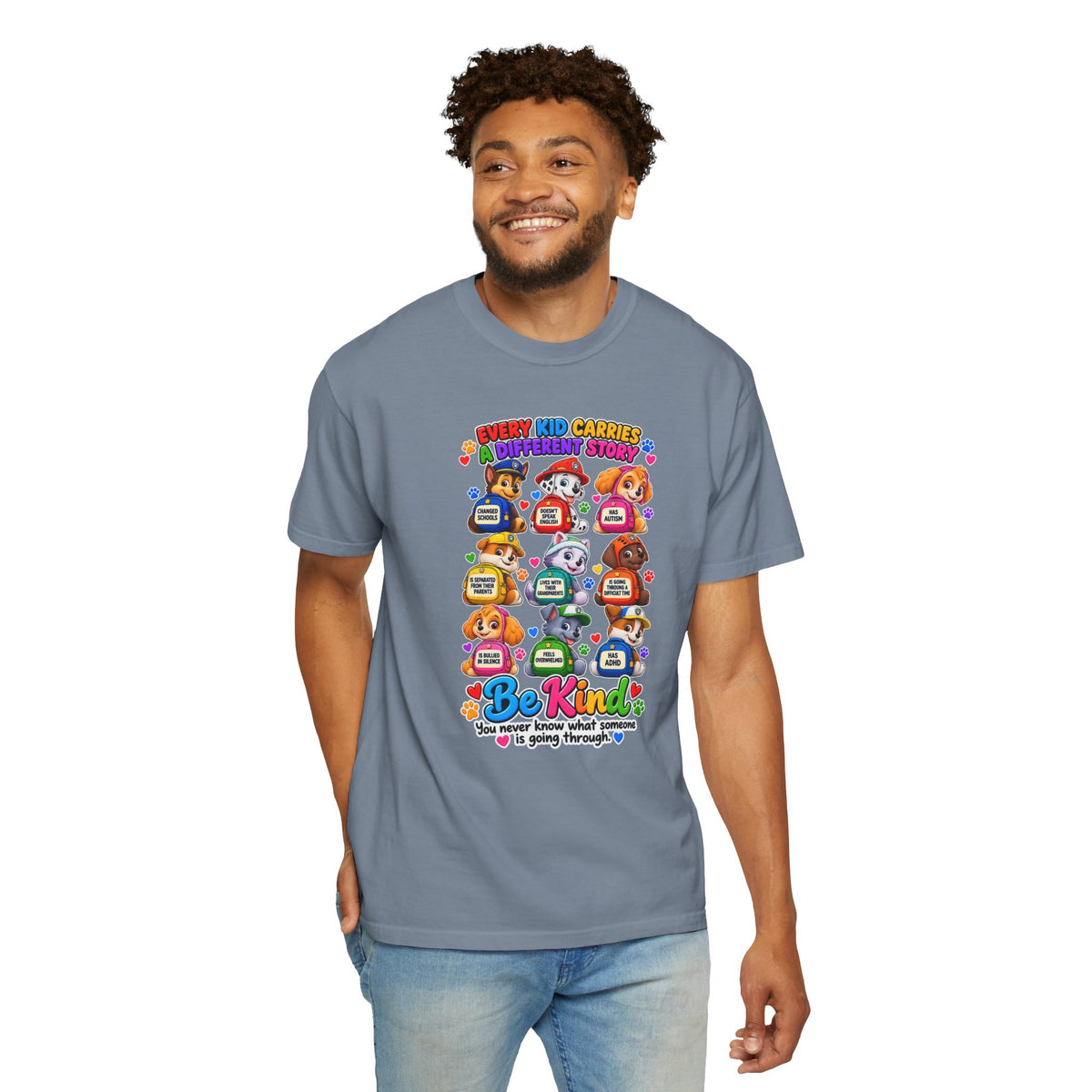 Be Kind Every Kid Carries Inspirational T-Shirt