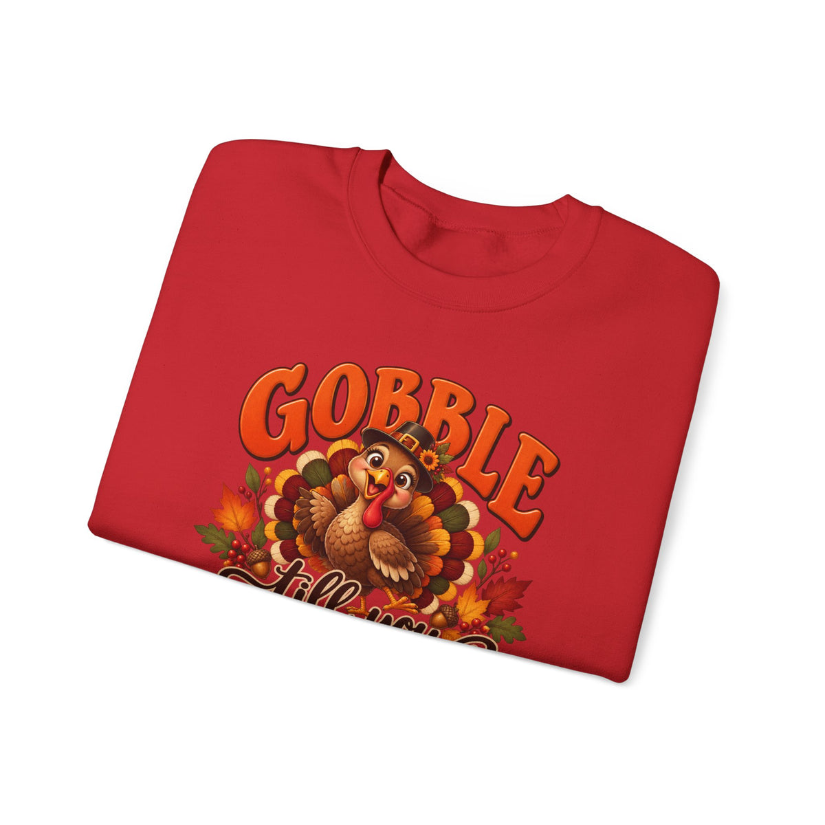 Thanksgiving Turkey 'Gobble Till You Wobble' Crewneck Sweatshirt