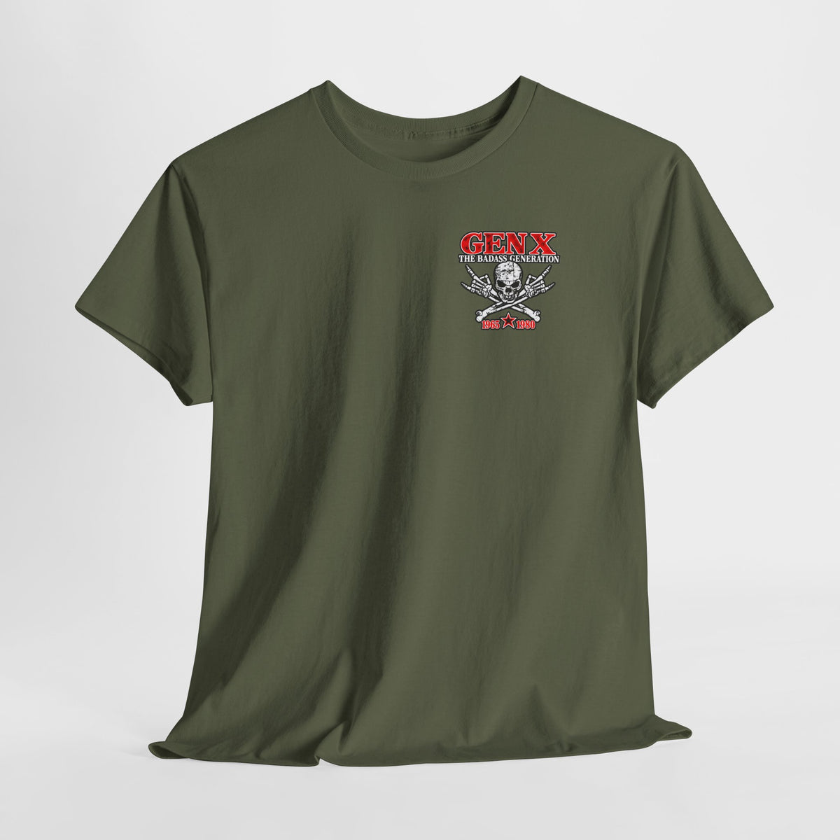 Gen X T‑Shirt — "The Badass Generation" Skull & Crossbones Retro Tee