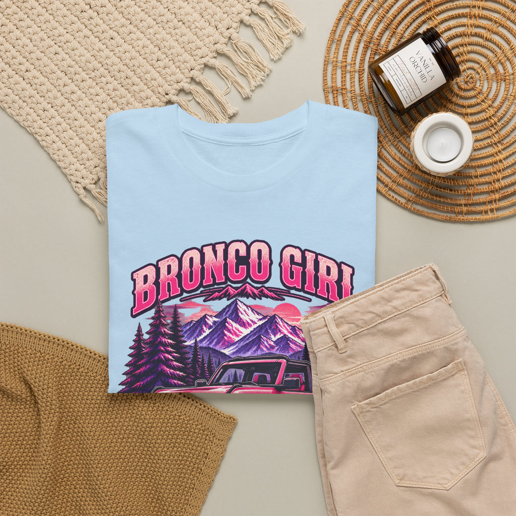 Bronco Girl T-Shirt – Pink Off-Road Truck Graphic Tee