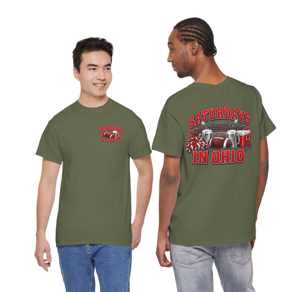 T-Shirt — Saturdays in Ohio Football & Tailgate Tee