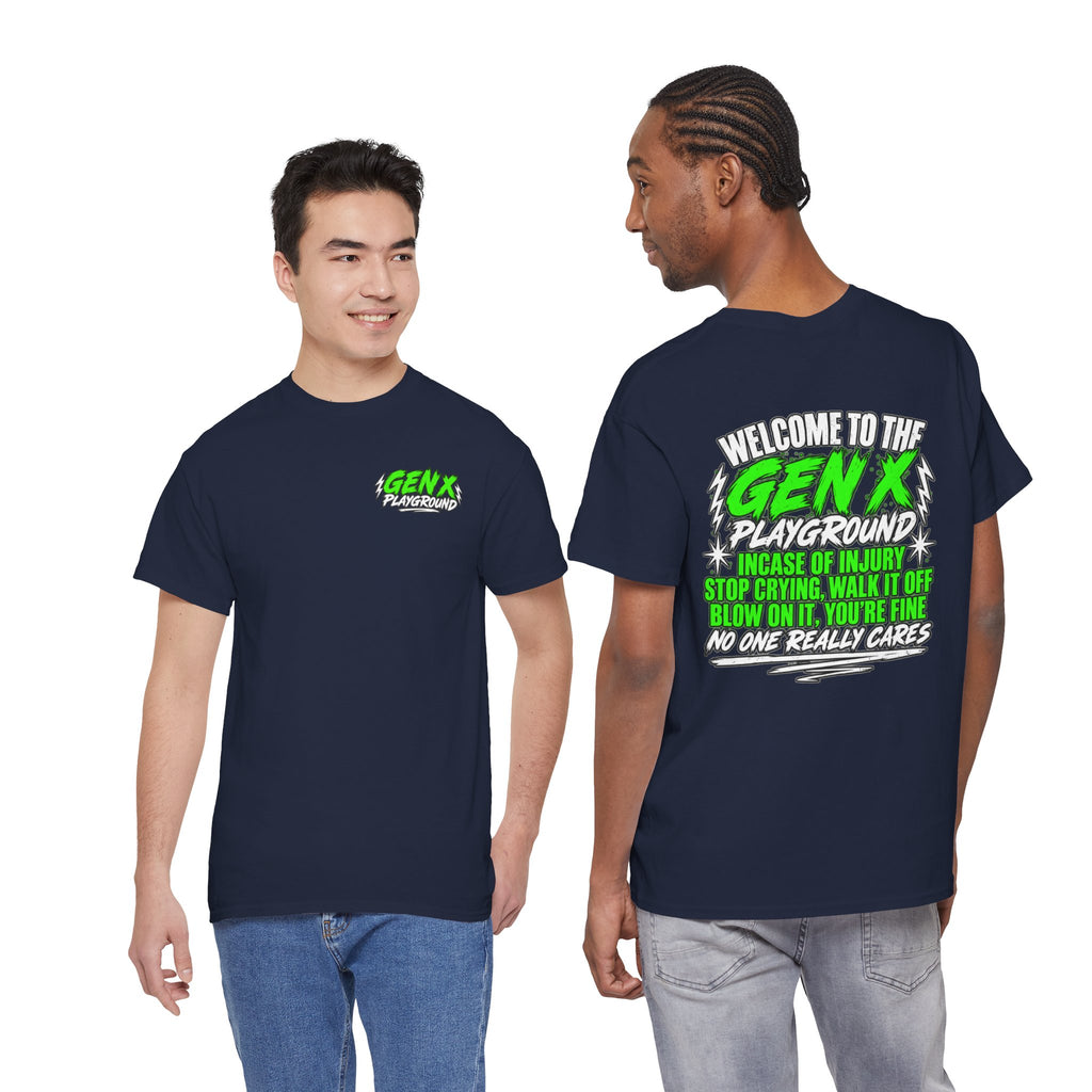Gen X Playground T‑Shirt — "Welcome to the Gen X Playground" Graphic Tee