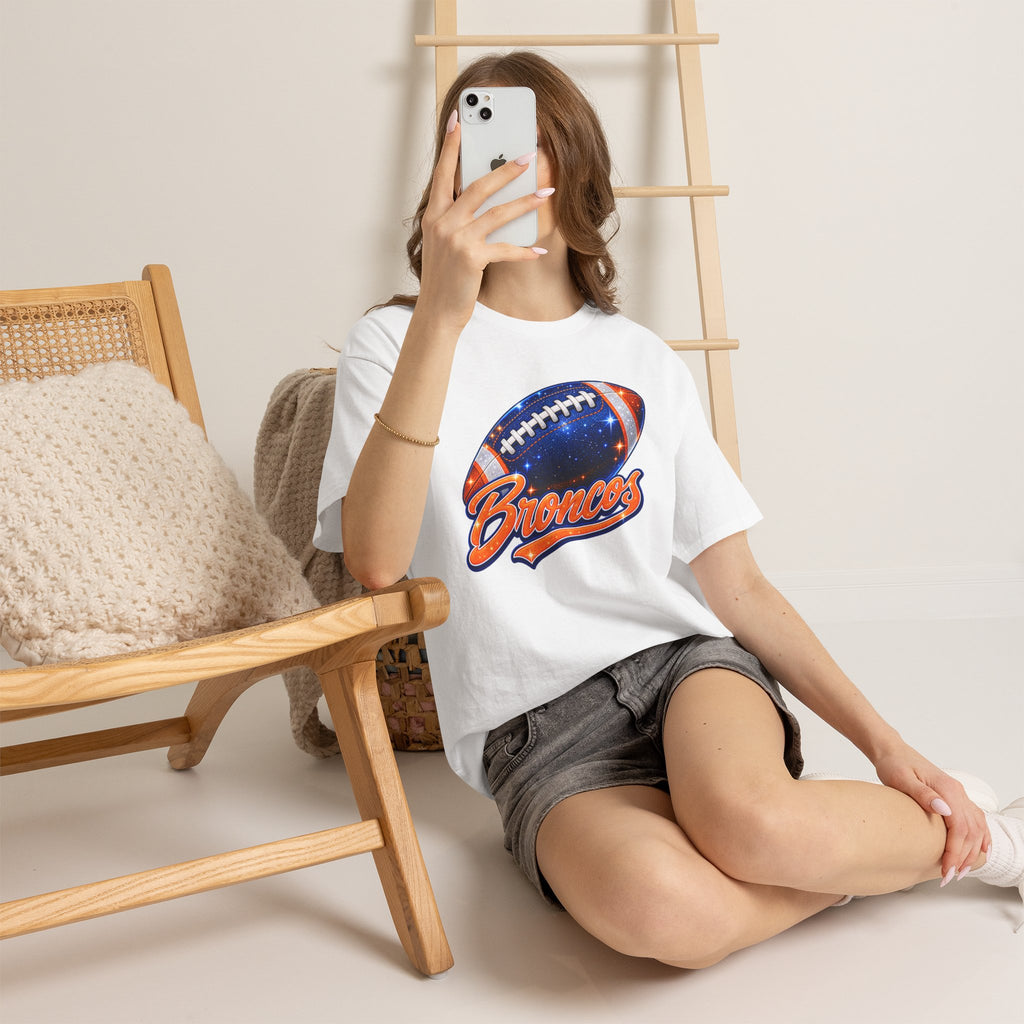 Broncos Football T-Shirt — Galaxy Football Graphic Tee