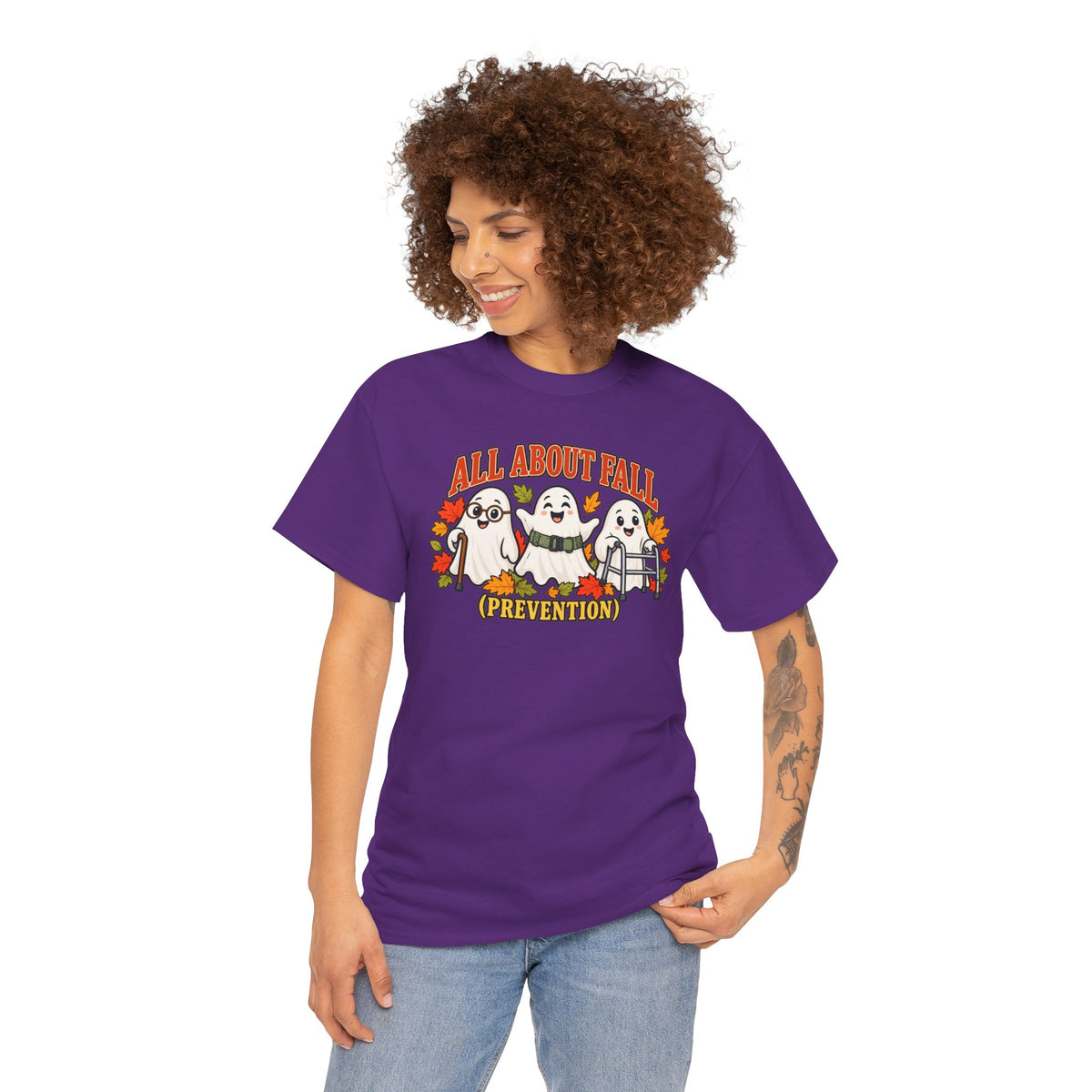 All About Fall (Prevention) Ghost Tee — Cute Halloween Autumn T-Shirt