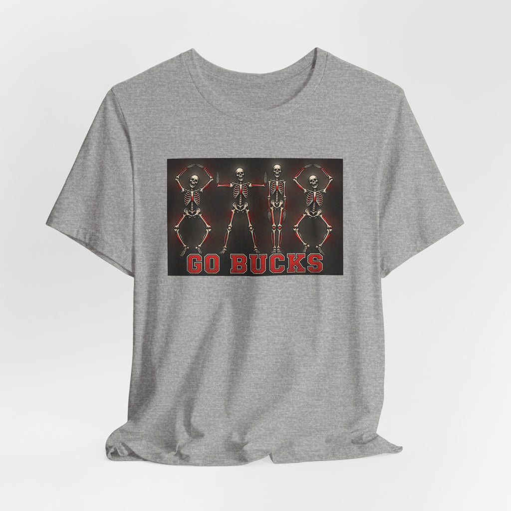 Go Bucks T-Shirt — Dancing Skeletons College Game Day Tee