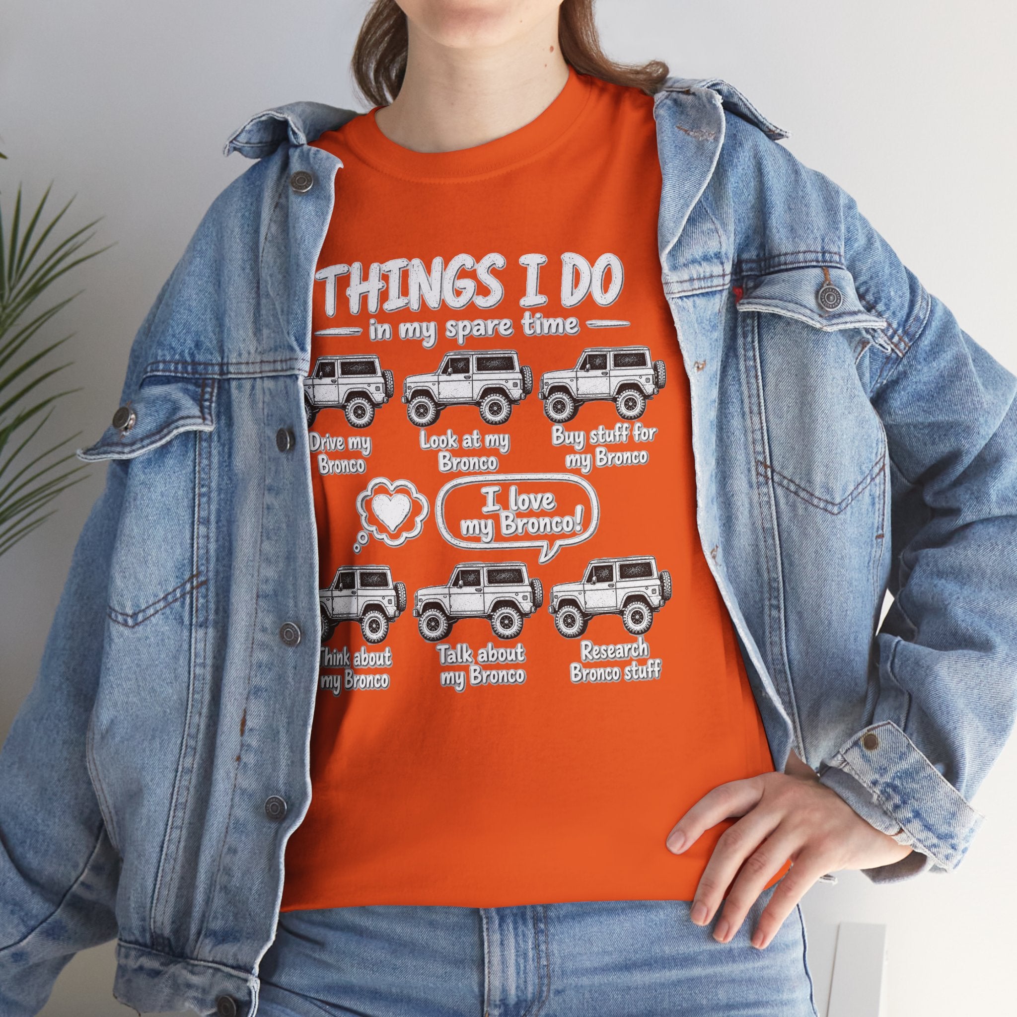 T‑Shirt — "Things I Do in My Spare Time" Jeep Lover Graphic Tee