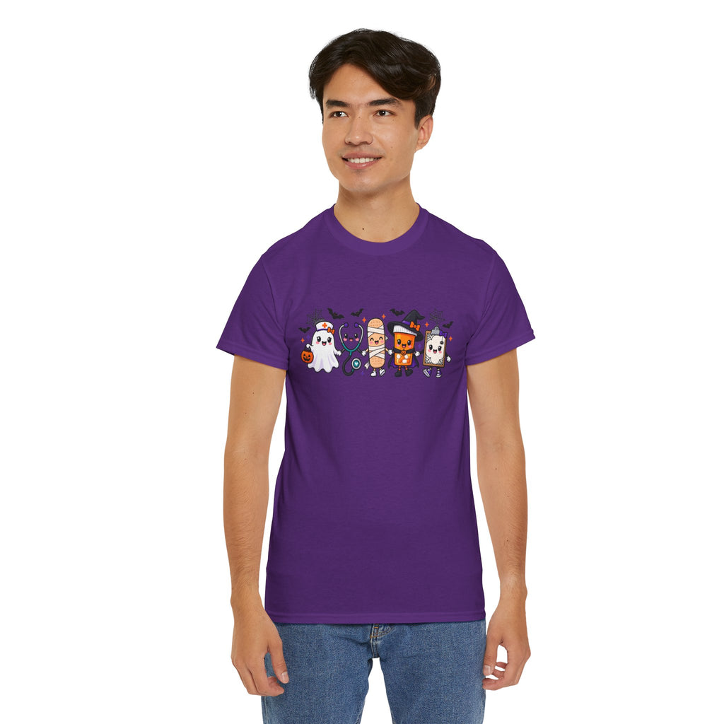 Halloween Candy Characters Tee — Cute Trick-or-Treat Ghosts & Candy Corn Shirt