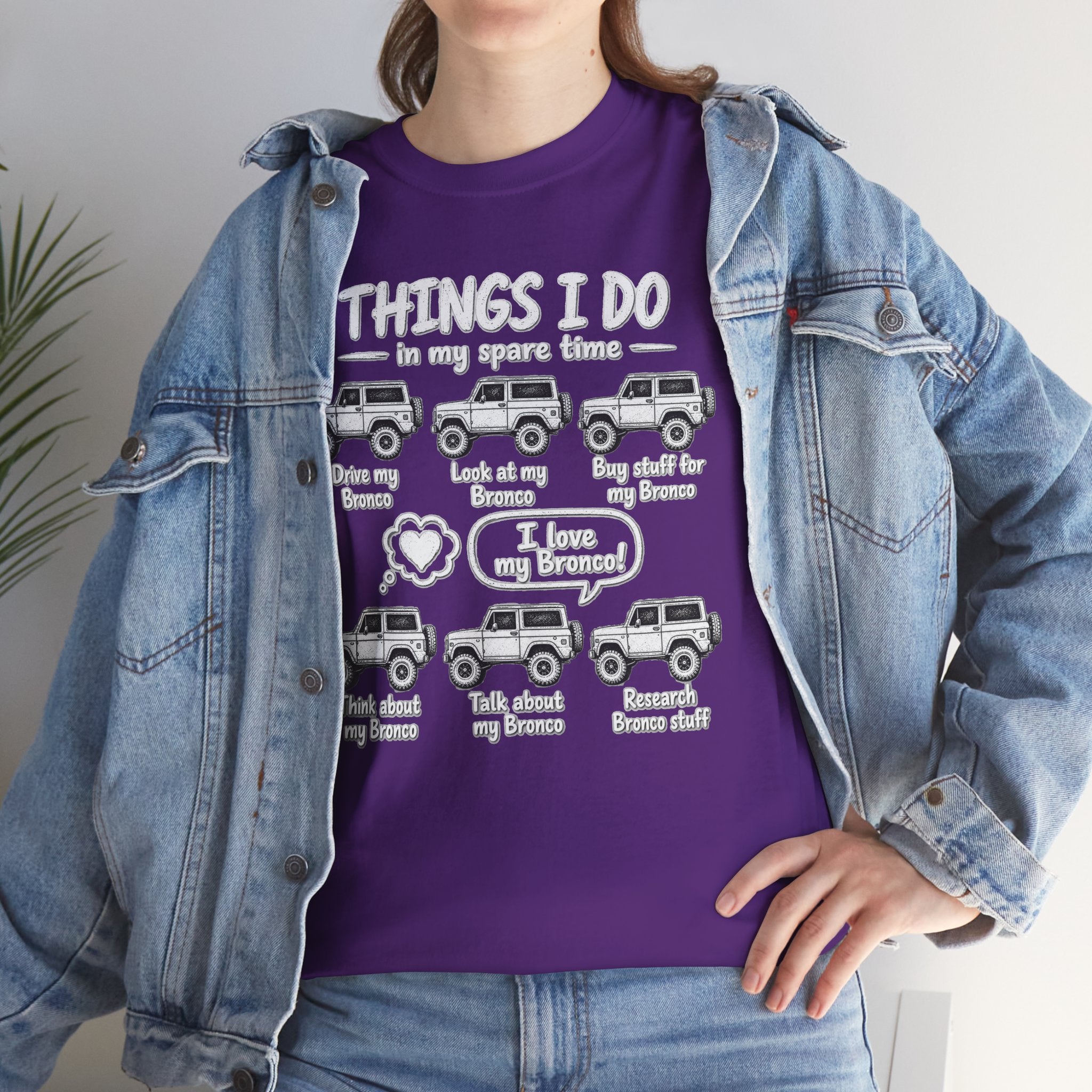 T‑Shirt — "Things I Do in My Spare Time" Jeep Lover Graphic Tee