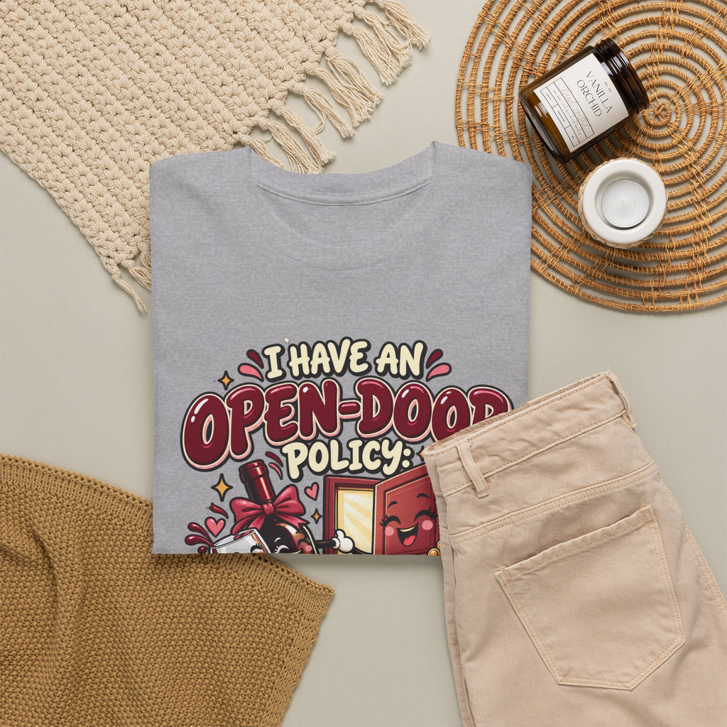Open-Door Policy Wine Lover T-Shirt