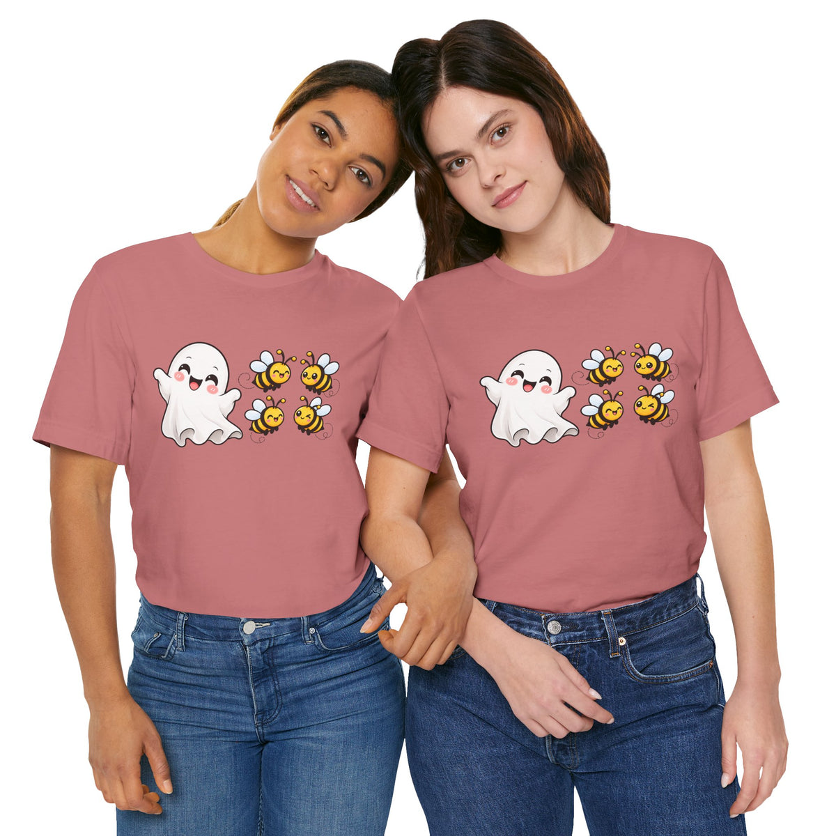 Boo & Bees Halloween Tee – Cute Ghost & Bee Shirt | Spooky Season Must-Have