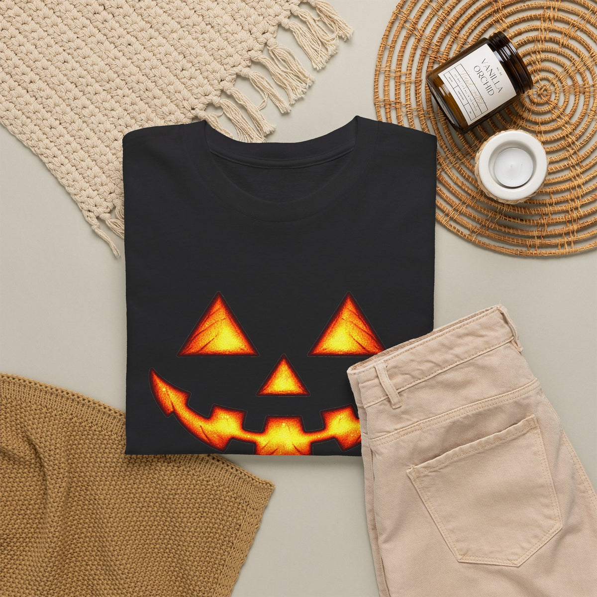 Halloween Jack-O'-Lantern Happy T-Shirt