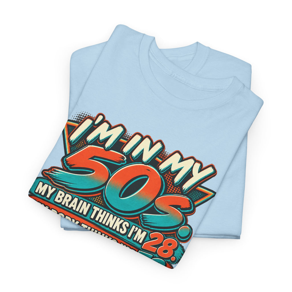 Retro 50s Birthday T‑Shirt — "I'm in My 50s" 80s Playlist Cassette Tee