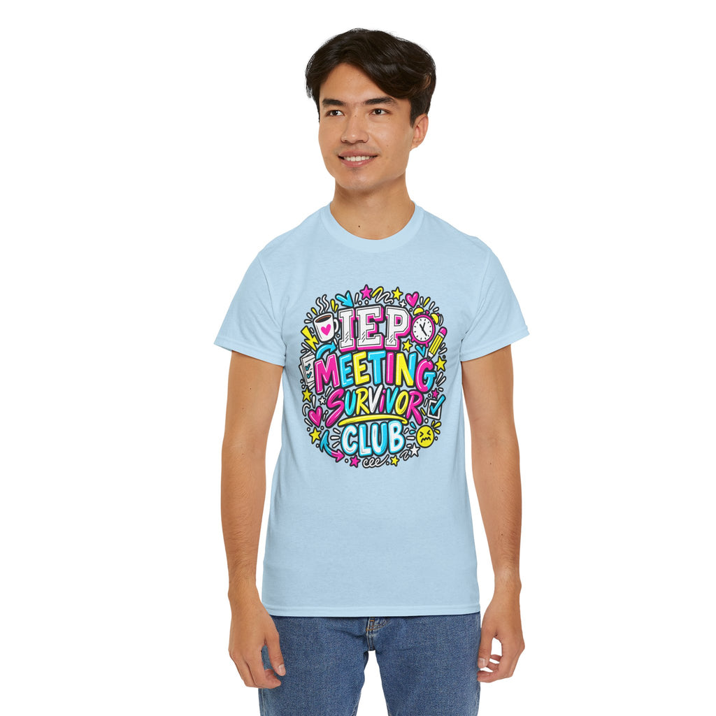 Video Meeting Survivor Club T-Shirt — Funny Remote Work Tee