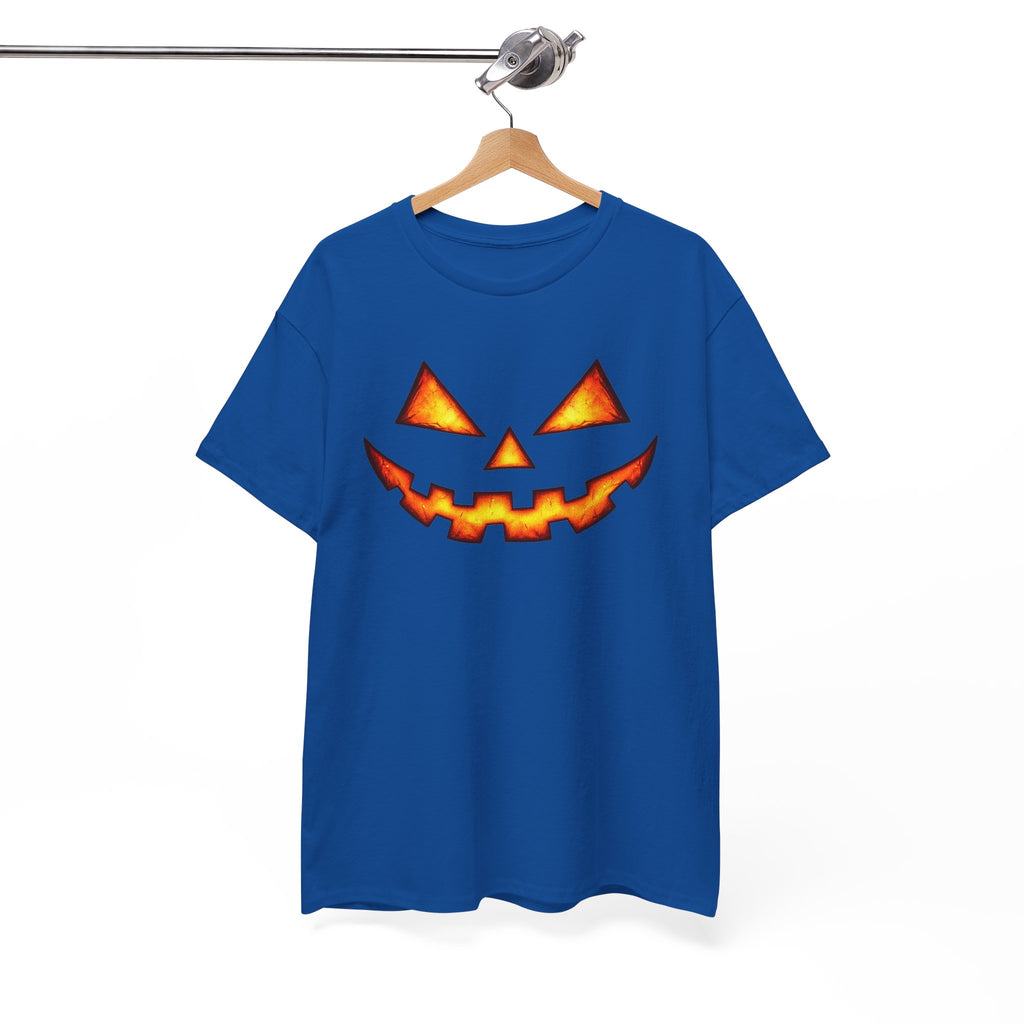 Jack-O'-Lantern Pumpkin Scary Face T-Shirt — Halloween Horror Costume Tee
