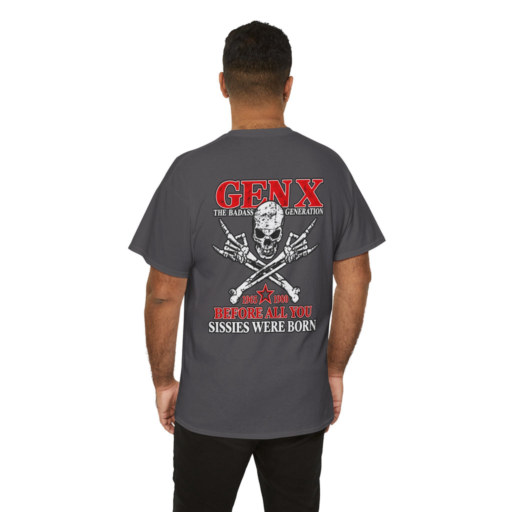 Gen X T‑Shirt — "The Badass Generation" Skull & Crossbones Retro Tee
