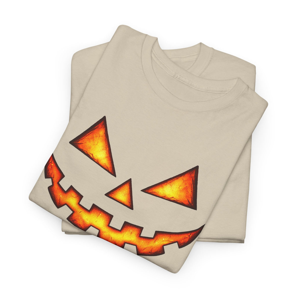 Jack-O'-Lantern Pumpkin Scary Face T-Shirt — Halloween Horror Costume Tee