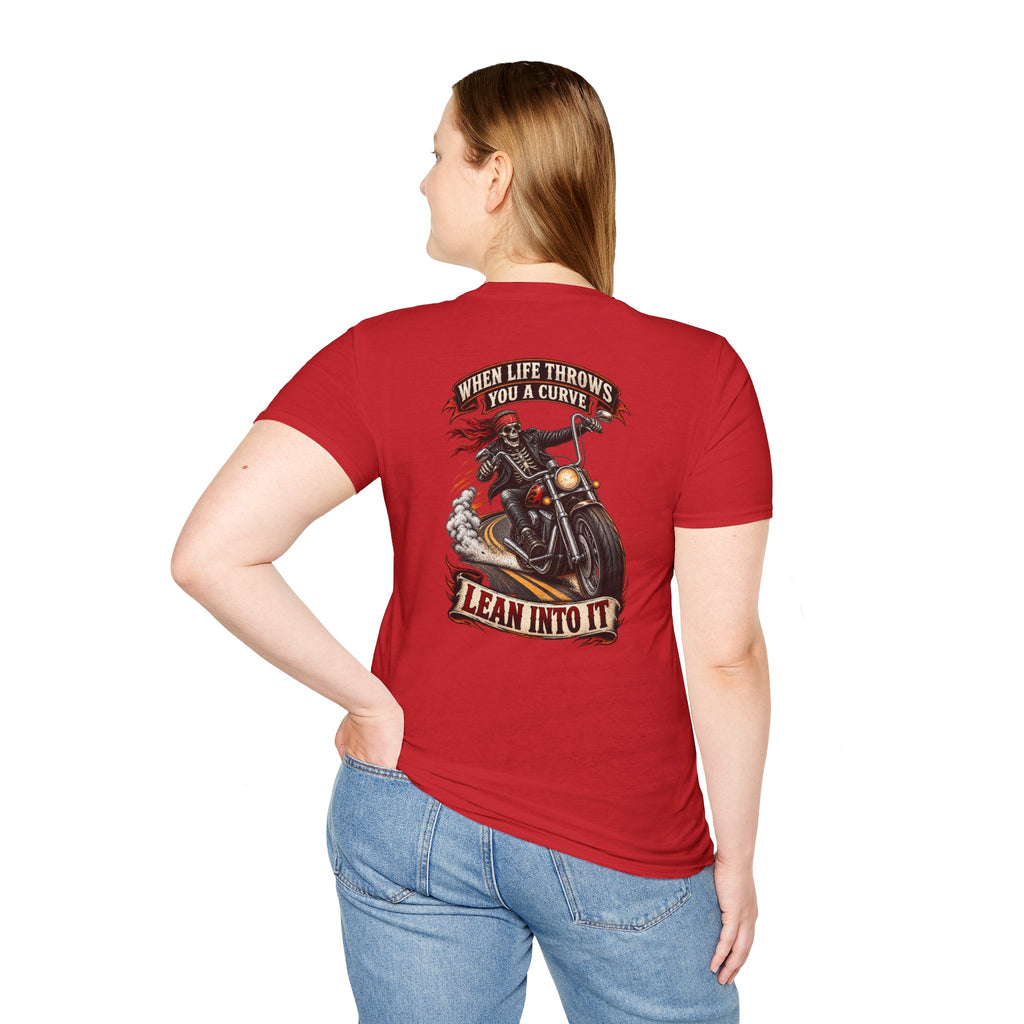Motorcycle Rider Skull Tee — Born to Ride Graphic T-Shirt