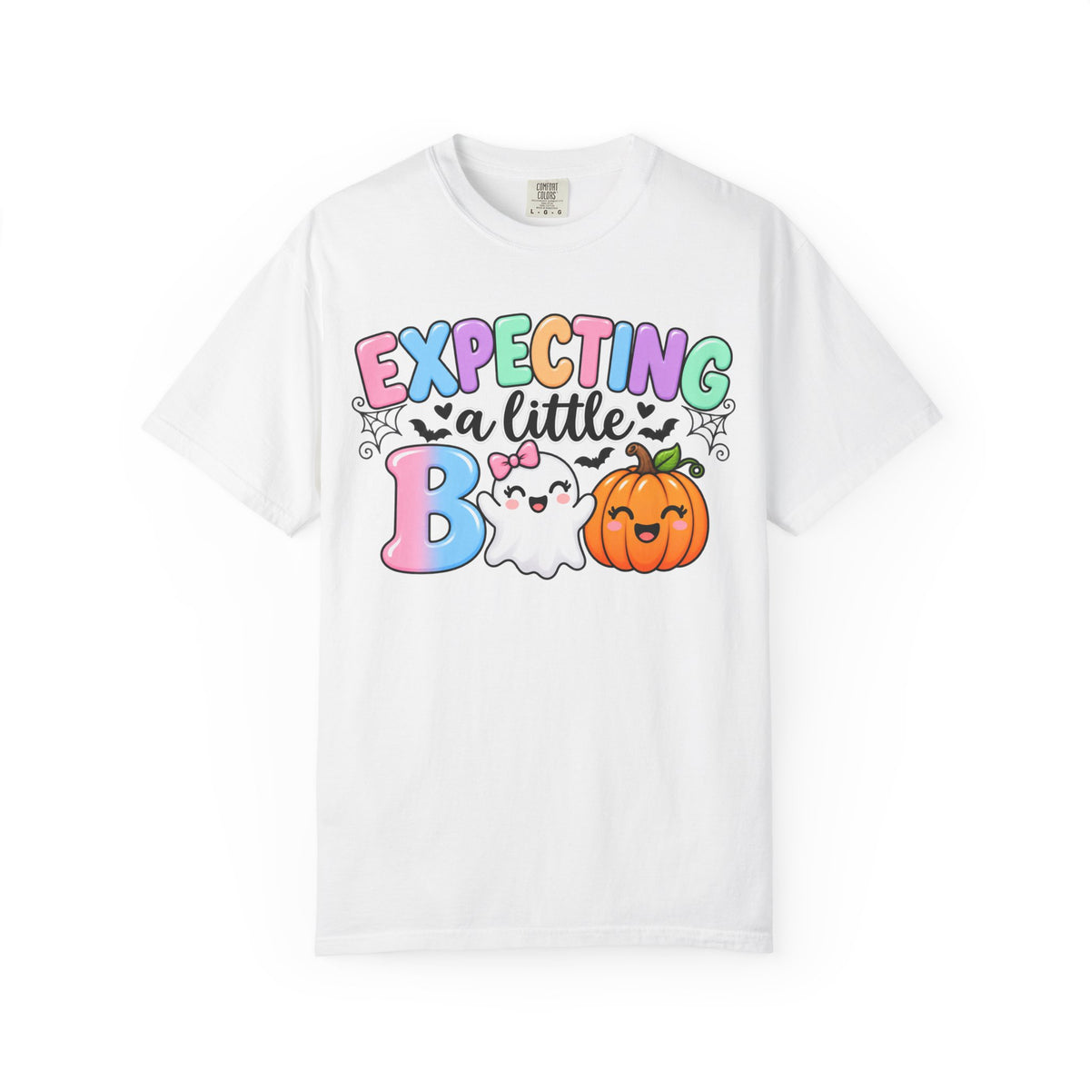Expecting a Little Boo Maternity T-Shirt — Cute Halloween Pregnancy Tee