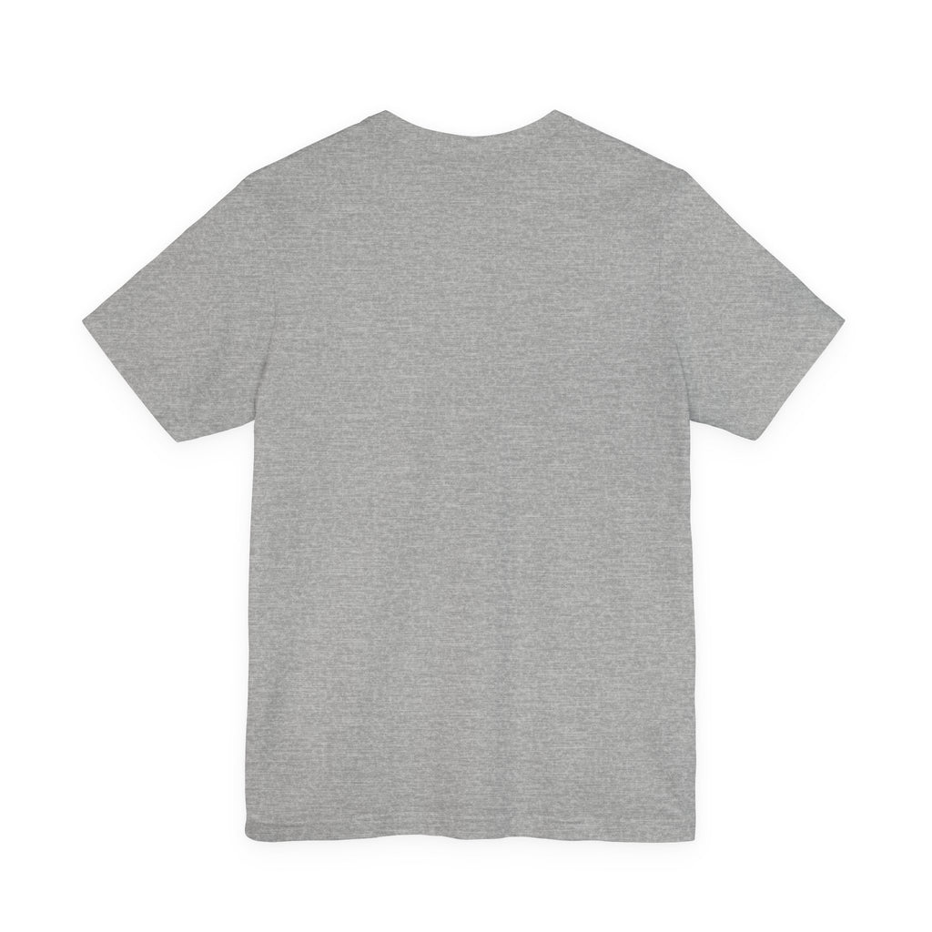 Autism Awareness Ribbon Chest Tee — 'Different, Not Less' Short Sleeve T-Shirt