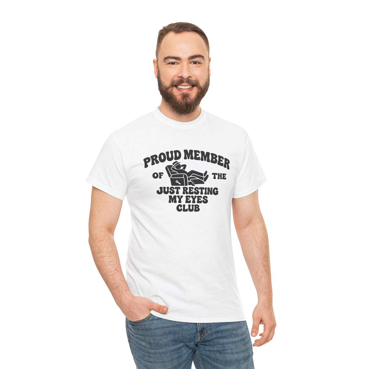 Resting My Eyes Club T-Shirt — "Proud Member of the Just Resting My Eyes Club" Graphic Tee