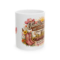 Cowgirl Inspirational Ceramic Mug – “Tumble Out and I Stumble Back” Floral Cowboy Boots Coffee Cup