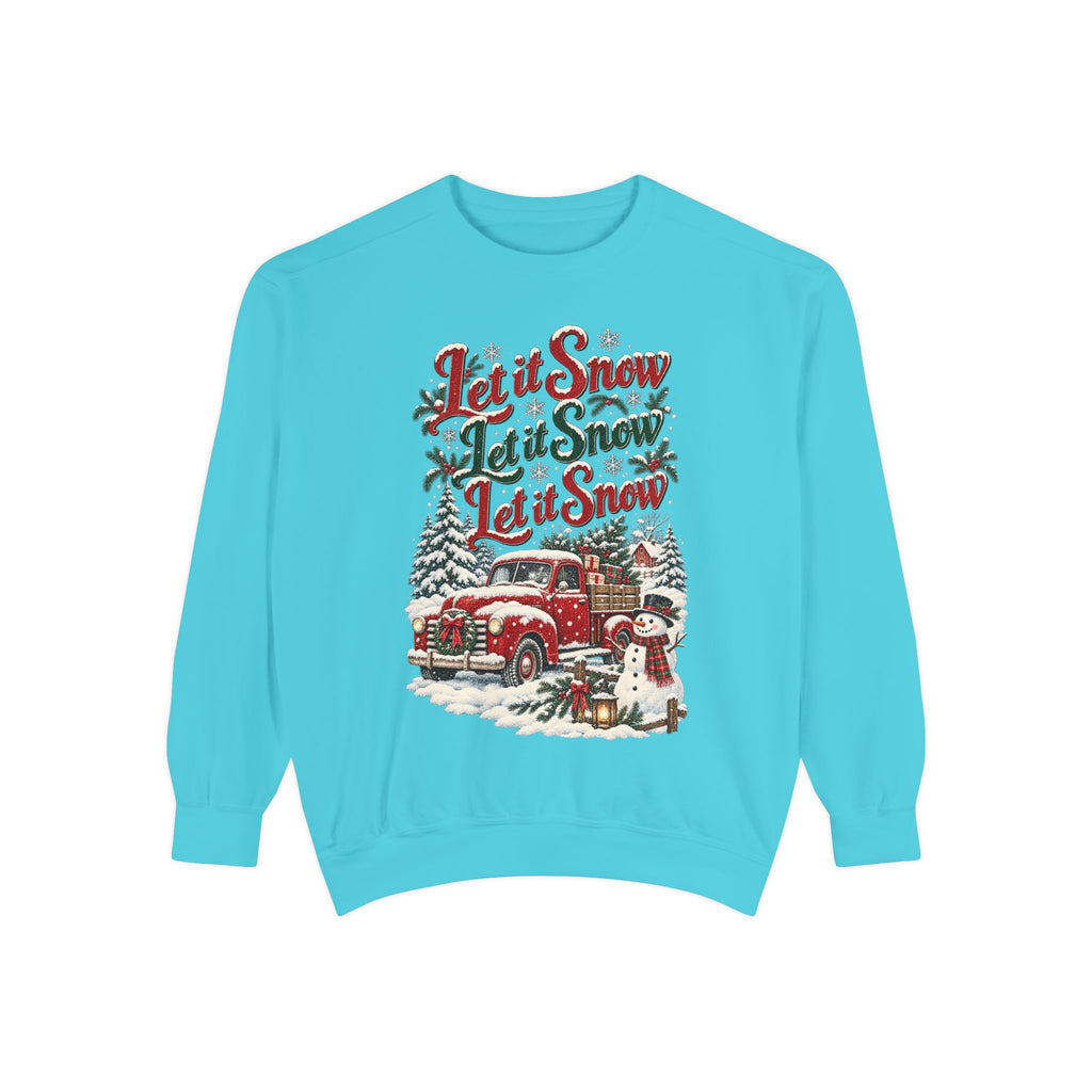 Let It Snow Vintage Truck Sweatshirt