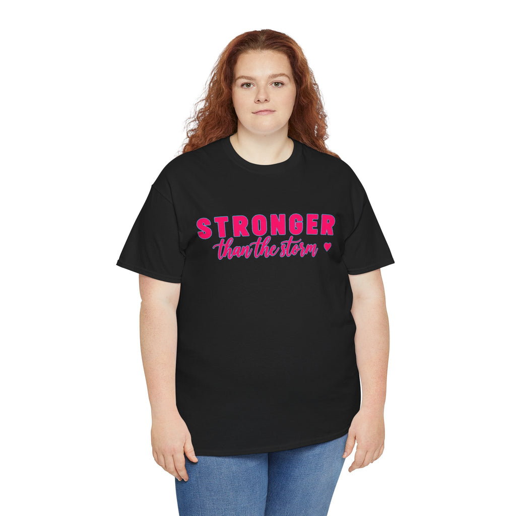 Stronger Than the Storm Tee - Inspirational Women's Resilience T-Shirt