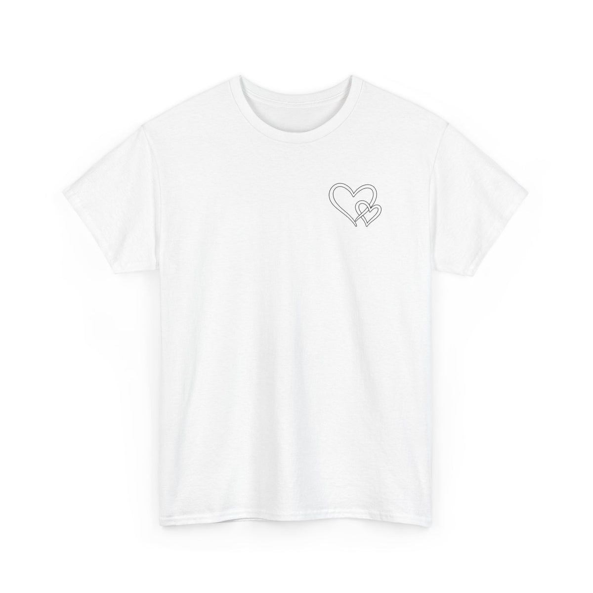 Inspirational Heart T-Shirt – "To the Person Behind Me: You Are Amazing, Beautiful and Enough" Motivational Tee