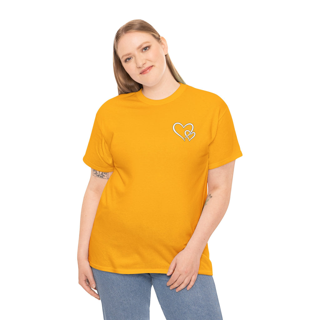 Inspirational Heart T-Shirt – "To the Person Behind Me: You Are Amazing, Beautiful and Enough" Motivational Tee
