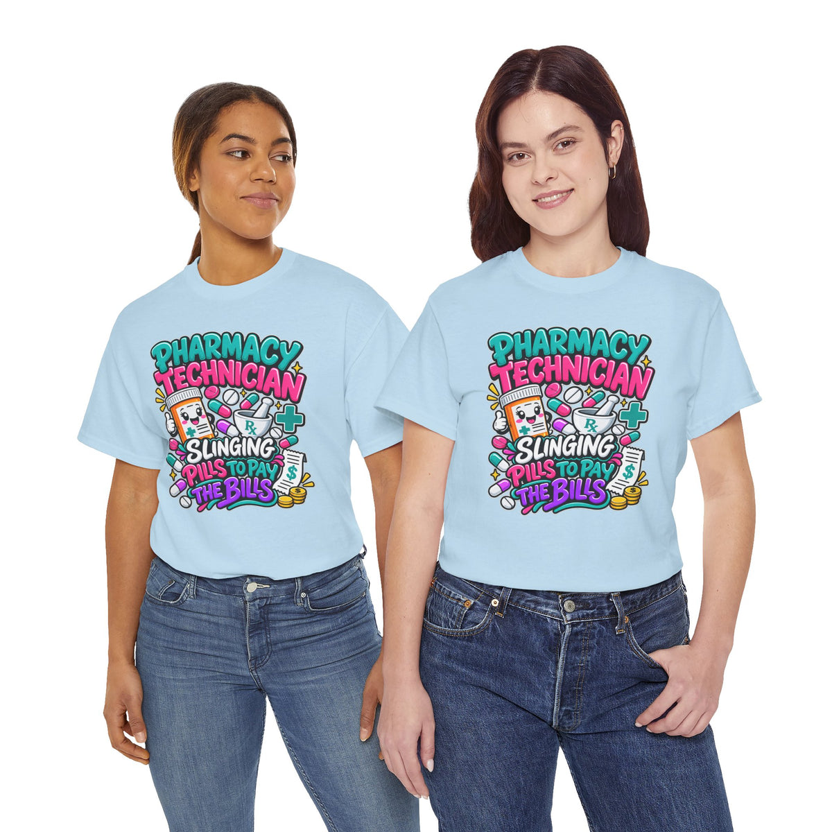 Pharmacy Technician T‑Shirt — "Slinging Pills to Pay the Bills" Graphic Tee