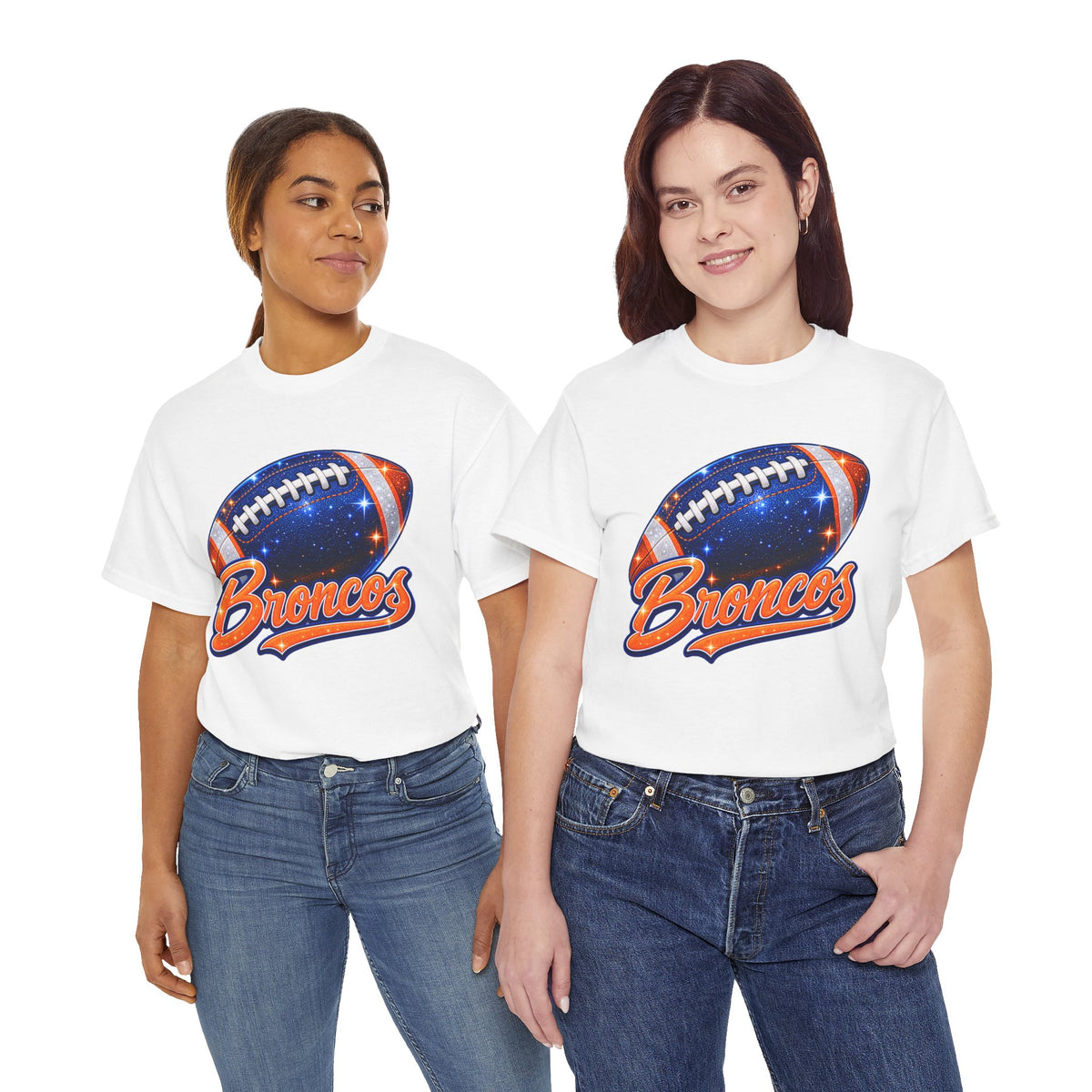 Broncos Football T-Shirt — Galaxy Football Graphic Tee