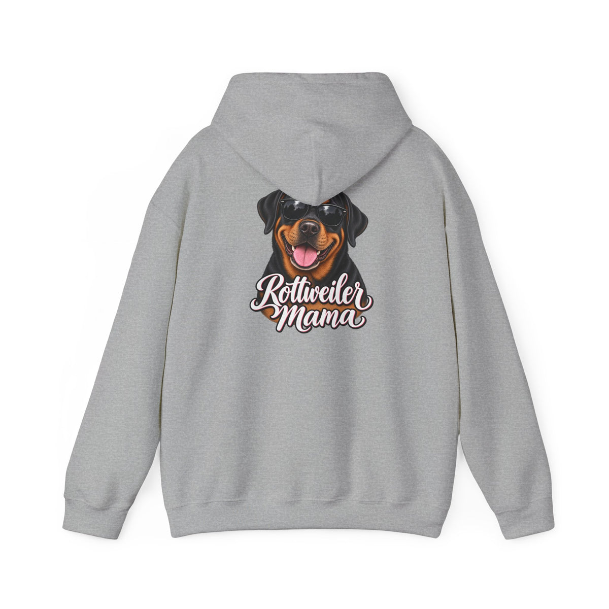 Rottweiler Mama Hoodie — Cute Rottie Portrait Pullover for Dog Moms