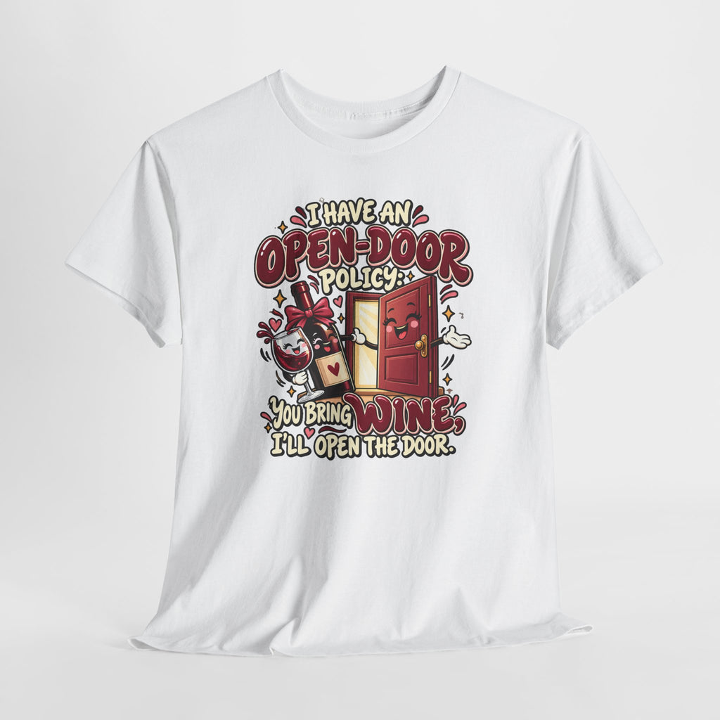 Open-Door Policy Wine Lover T-Shirt