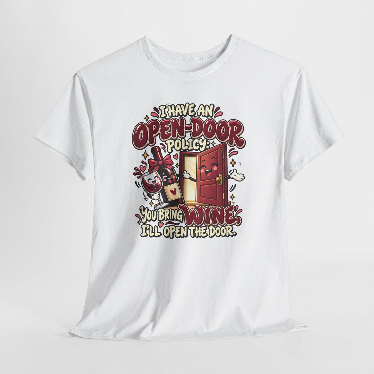 Open-Door Policy Wine Lover T-Shirt
