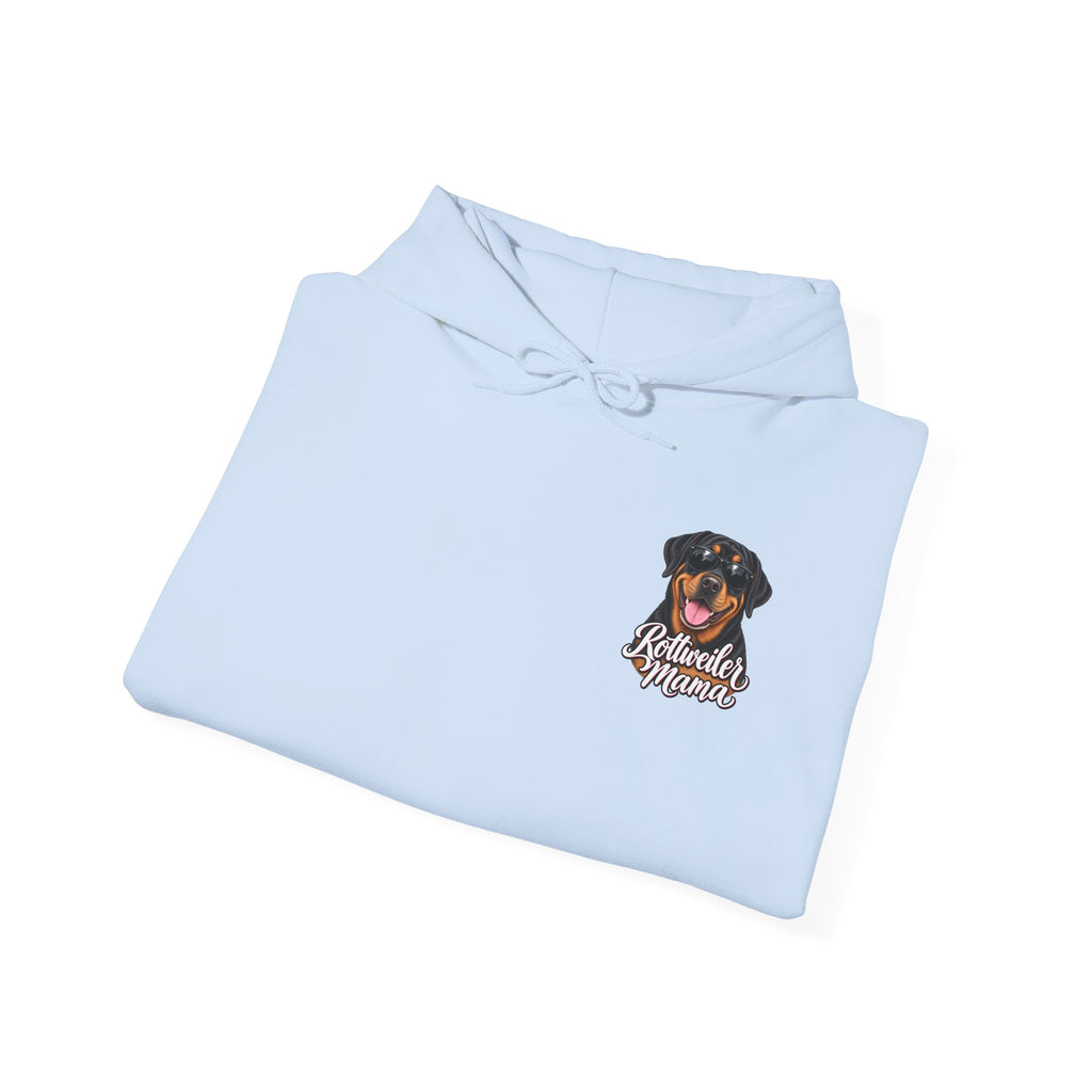 Rottweiler Mama Hoodie — Cute Rottie Portrait Pullover for Dog Moms