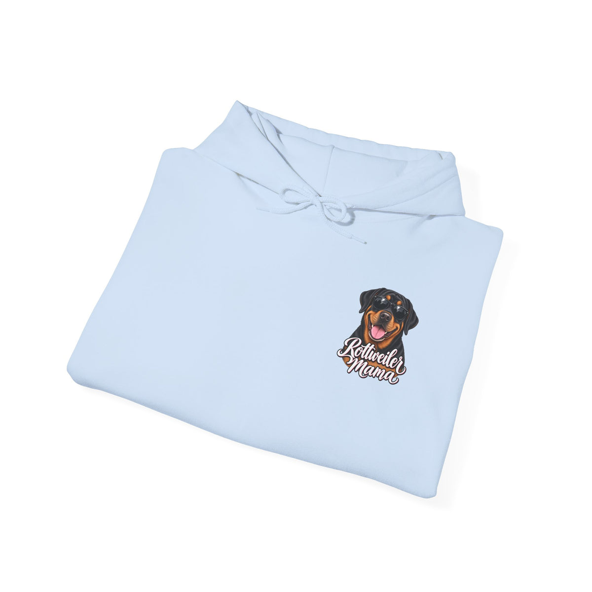 Rottweiler Mama Hoodie — Cute Rottie Portrait Pullover for Dog Moms