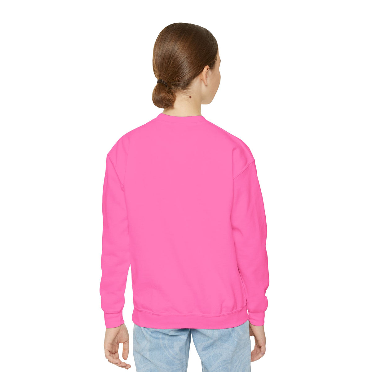 Youth Crewneck Sweatshirt — Cute Smiley "Stay Sweet" Graphic, Kids Cozy Pullover