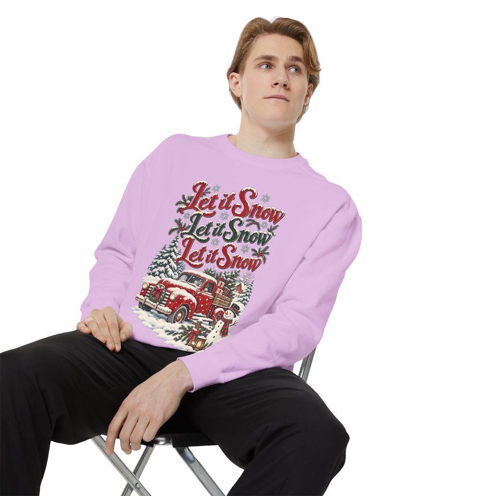 Let It Snow Vintage Truck Sweatshirt