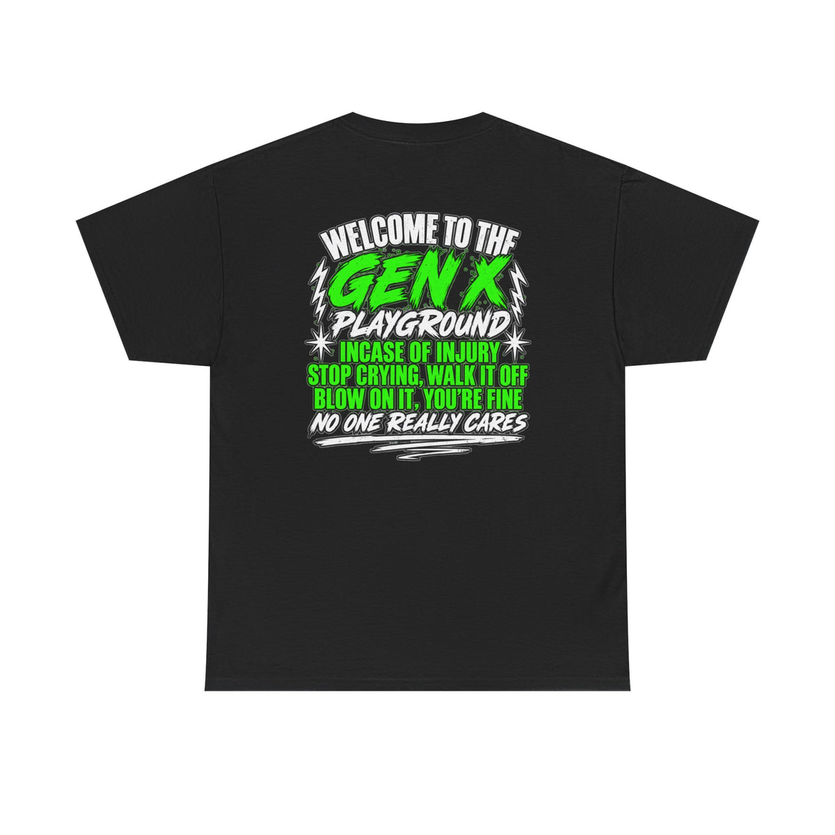 Gen X Playground T‑Shirt — "Welcome to the Gen X Playground" Graphic Tee