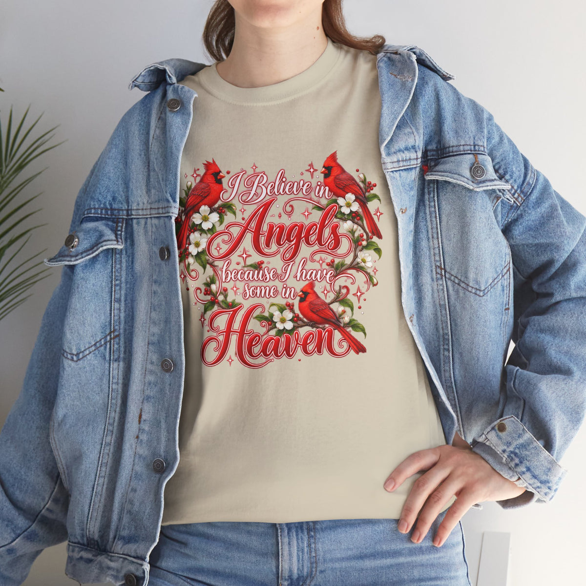 Angels from Heaven Cardinal Christmas T-Shirt