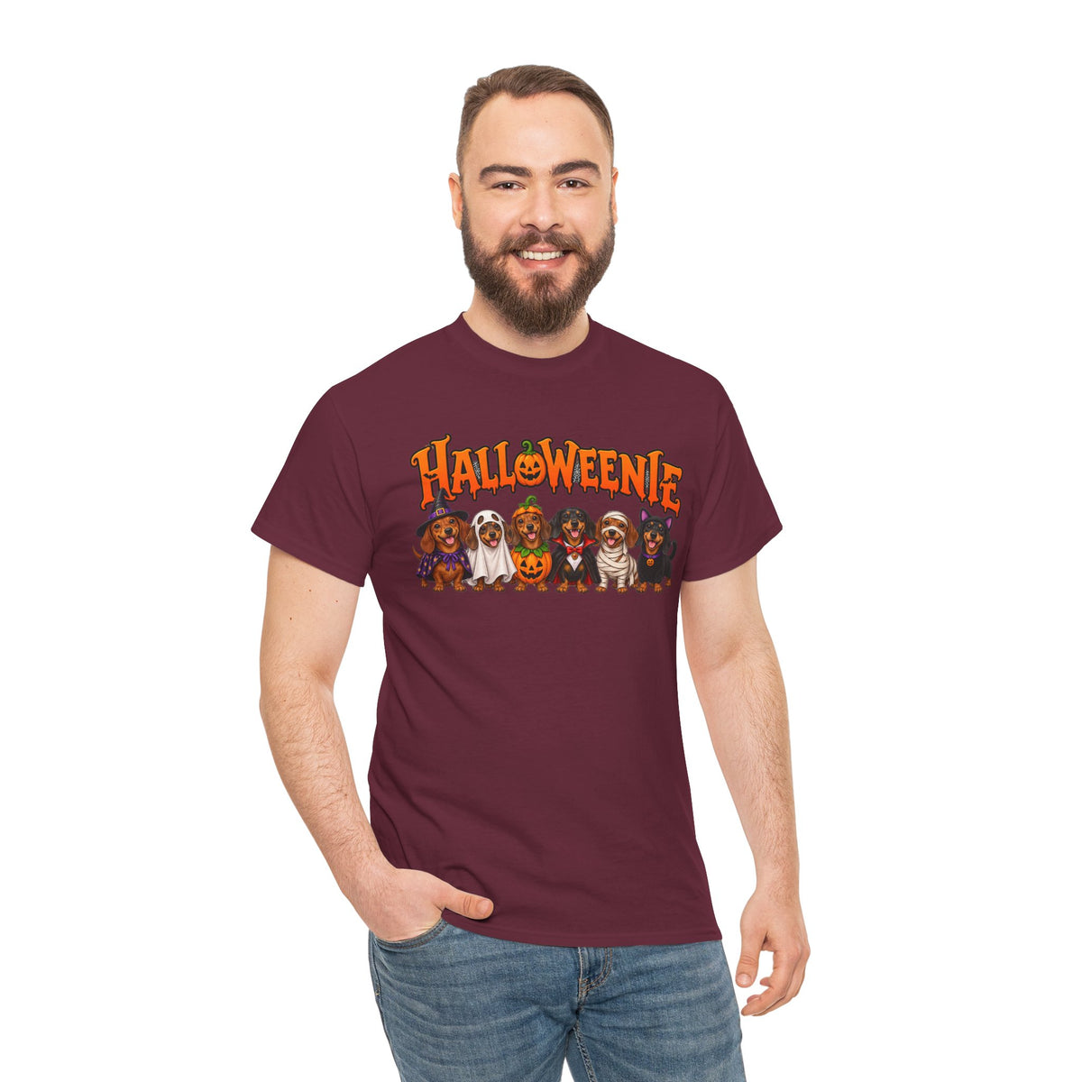 Halloweenie Dachshund T-Shirt | Halloween Dog Graphic