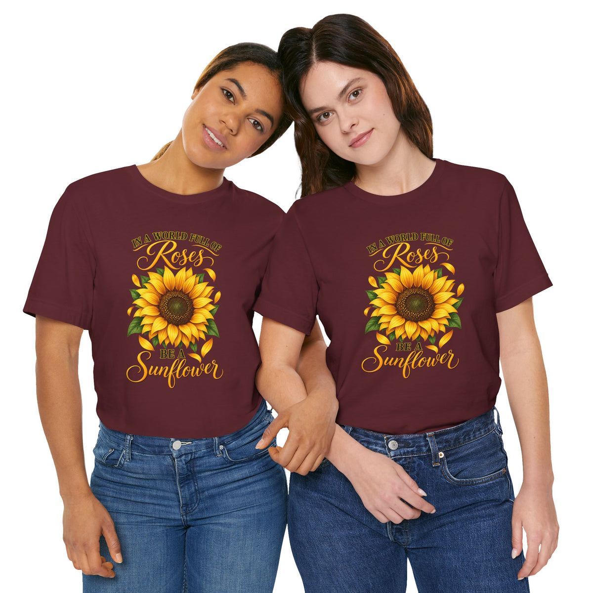 Be a Sunflower T-Shirt | Inspirational Floral Graphic