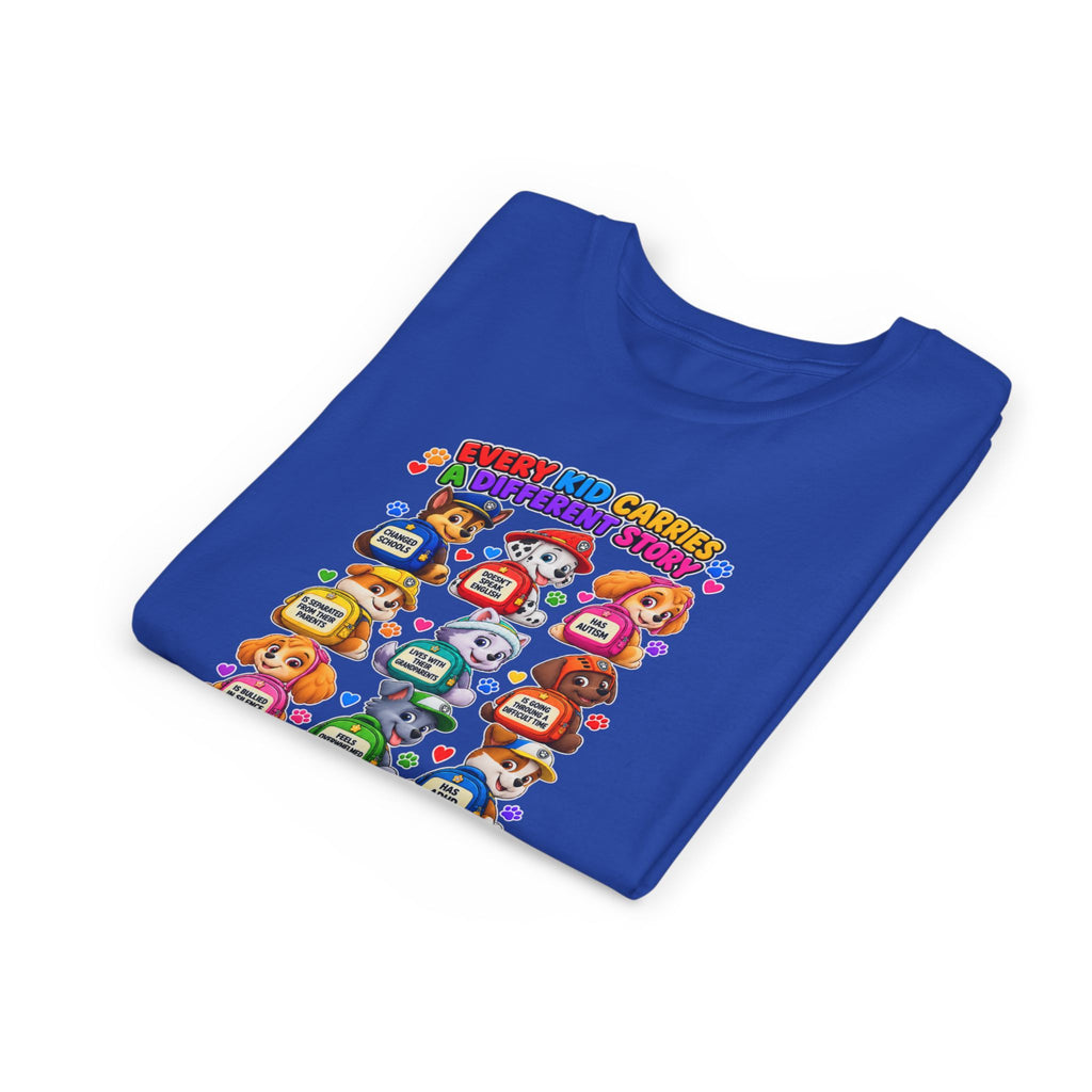 Be Kind Youth Short Sleeve Tee – Colorful Cartoon Character Shirt