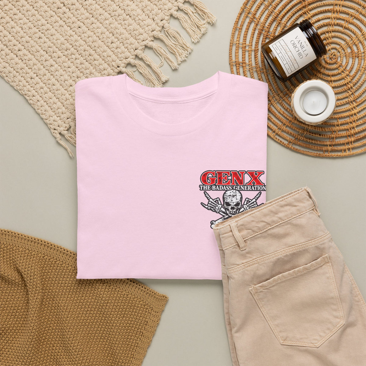 Gen X T‑Shirt — "The Badass Generation" Skull & Crossbones Retro Tee