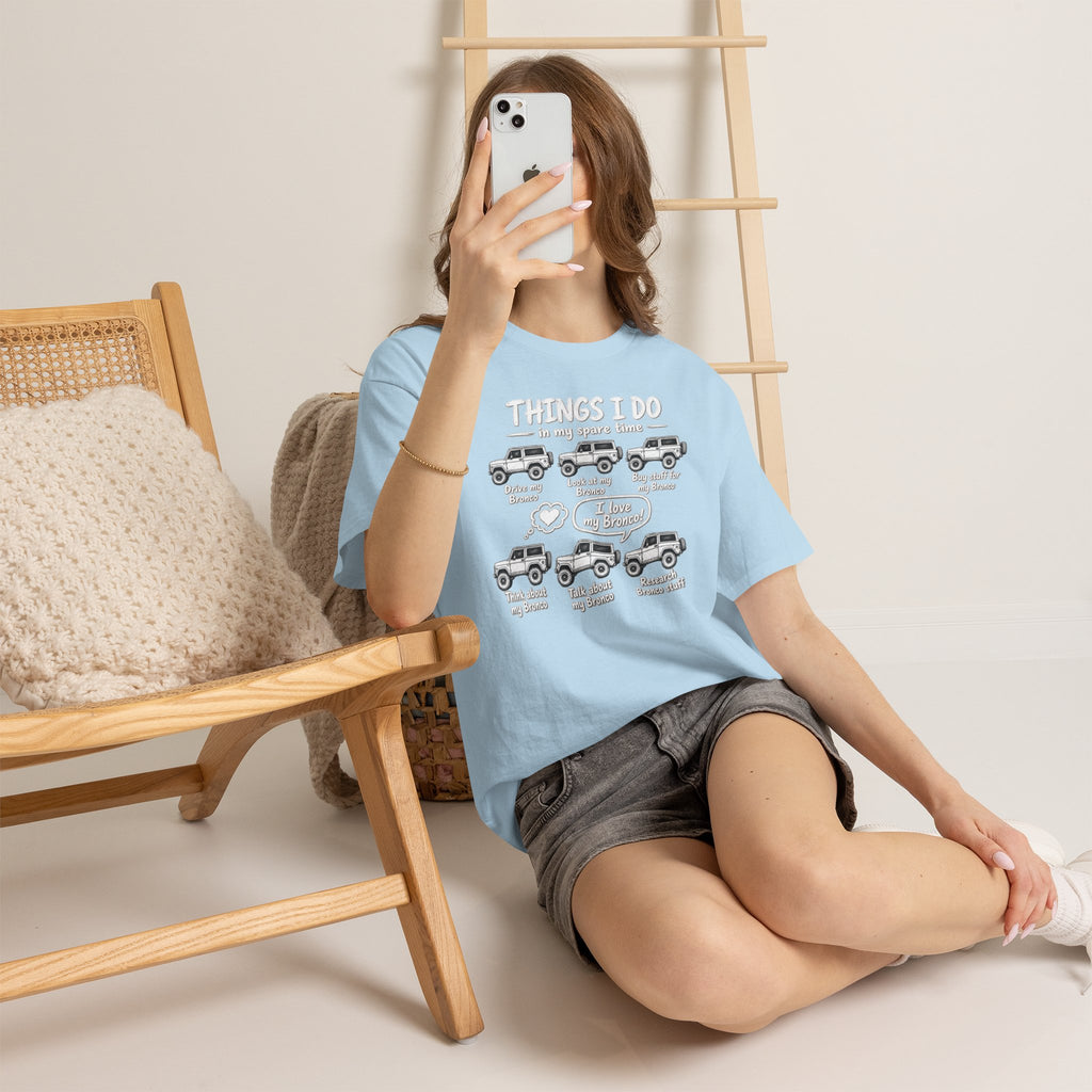 T‑Shirt — "Things I Do in My Spare Time" Jeep Lover Graphic Tee
