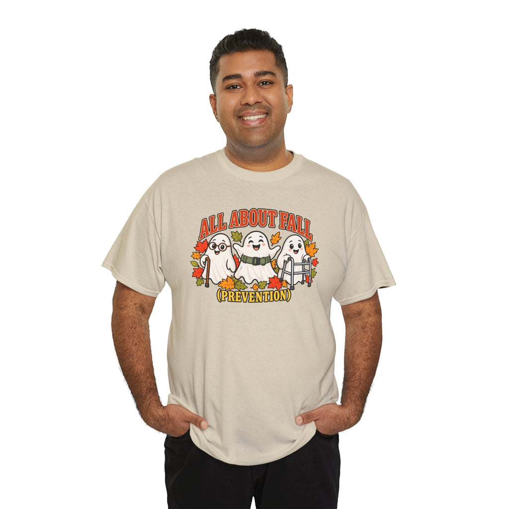 All About Fall (Prevention) Ghost Tee — Cute Halloween Autumn T-Shirt