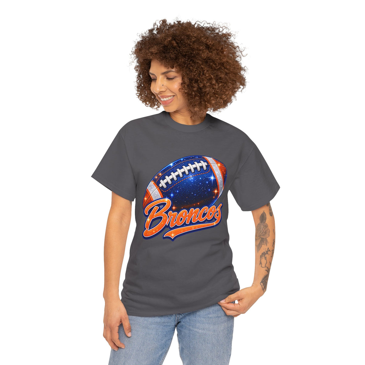 Broncos Football T-Shirt — Galaxy Football Graphic Tee